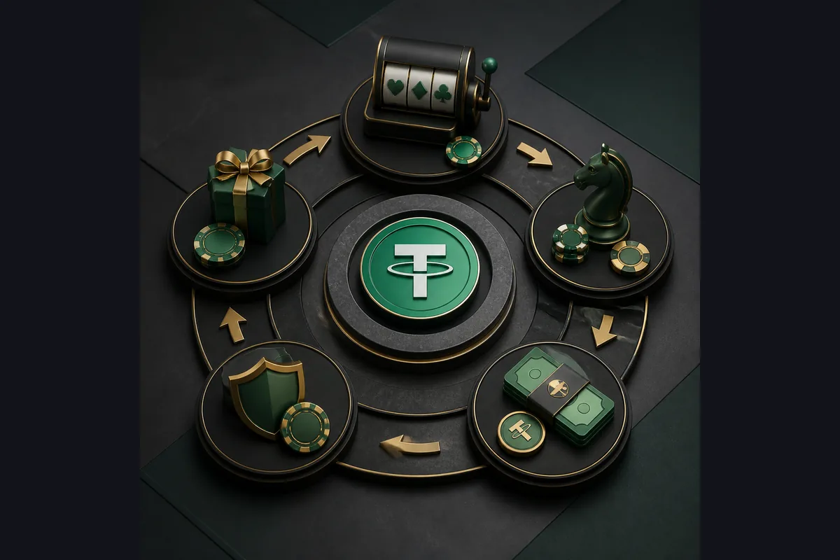 GoFun USDT 首存從條款核對到出金檢查的六步流程圖